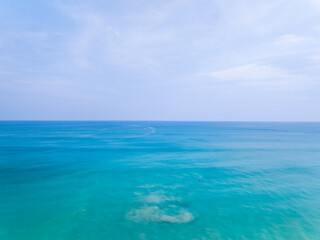 Tropical sea beach landscape blue sky white clouds background,Summer sea beach background