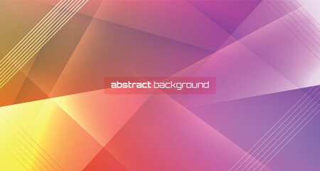 Geometric spectrum abstract background, purple rainbow transparent layout, prism business template, vector illustration