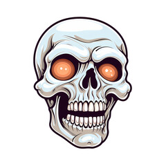 Fototapeta premium Skull art illustrations for stickers, tshirt design, poster etc 