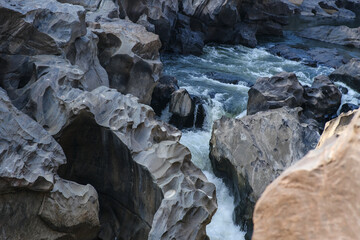 waterfall in the mountains