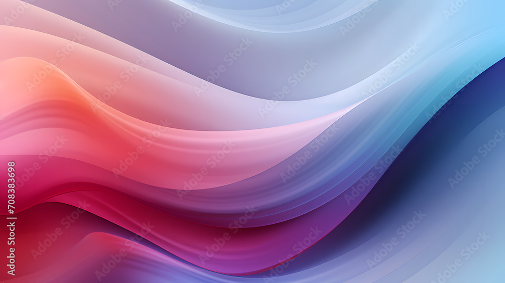 Poster a seamless abstract soft multicolor texture background with elegant swirling curves in a wave patter