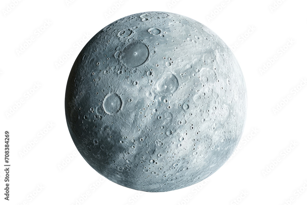 Poster conceptual image featuring callisto, one of jupiter's moons, showcasing its heavily cratered surface