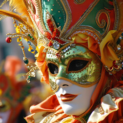 Carnvial, mask, gold mask