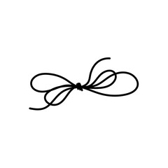 Hand drawn rope knots