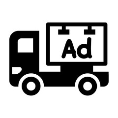 Billboard truck icon