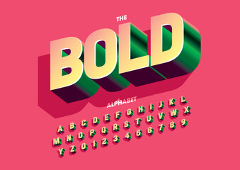 Vector of stylized modern font and alphabet © Vectoran