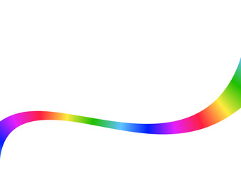 レインボーカラーウェーブ。アブストラクト背景フレーム。