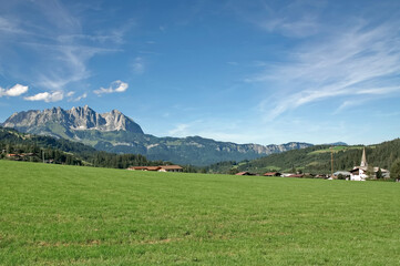 Fototapeta na wymiar Village of Reith bei Kitzbuehel,Tirol,Austria