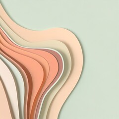 3D abstract background with waves