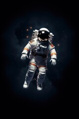 Fototapeta premium An Astronaut at spacewalk, Generative ai