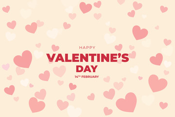 Valentine's Day background, Happy Valentine's Day banner