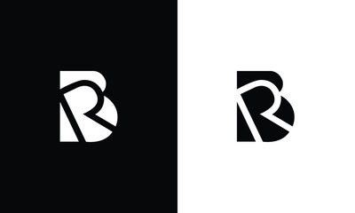 Letter BR RB Minimal elegant Monogram. Premium Business Artistic Alphabet symbol and sign - obrazy, fototapety, plakaty