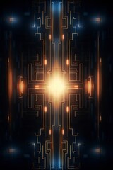 Digital circuit technology background, generative ai