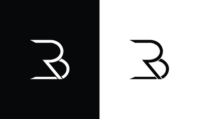 BR logo letter design on luxury background. RB logo monogram initials letter concept. BR icon logo design. - obrazy, fototapety, plakaty