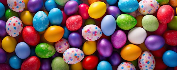 Fototapeta na wymiar Easter eggs celebrates, generative ai