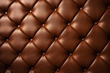 Luxurious Brown Leather Upholstery: Exquisite Close-Up Texture for Timeless Elegance, 
Brown leather, Upholstery texture, Close-up, Luxurious, Elegance, Detailed,