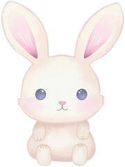 rabbit kawaii cartoon character