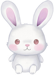 rabbit kawaii cartoon character