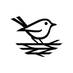 Sparrow bird logo