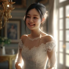 portrait of a bride