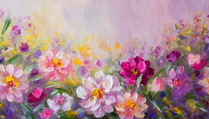 Obraz na płótnie Canvas Colorful watercolor floral background