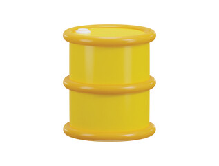 fuel drum container icon 3d render