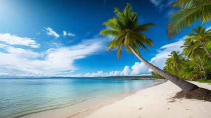 Obraz premium Tropical Beach Paradise with Clear Blue Waters