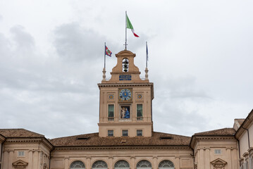 The Belltower Of The Quirinale Building, Seat Of The President of The Italian Republic
