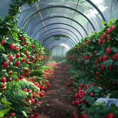 greenhouse with plants