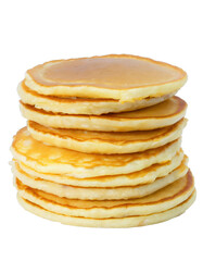 Stacks of pancakes - isolated on transparent background