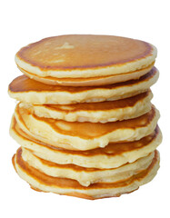 Stacks of pancakes - isolated on transparent background