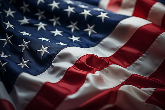 American flag. The country of America. The symbol of America. The United States of America.
​