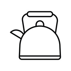 teapot icon with white background vector stock illustration