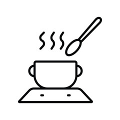 cooking icon with white background vector stock illustration