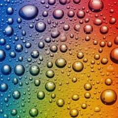 water drops on glass