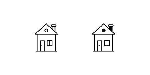 house icon with white background vector stock illustration