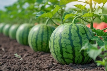 watermelons in the middle of the tree field professional photography