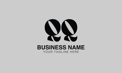 QQ q qq initial logo | initial based abstract modern minimal creative logo, vector template image. luxury logotype logo, real estate homie logo. typography logo. initials logo