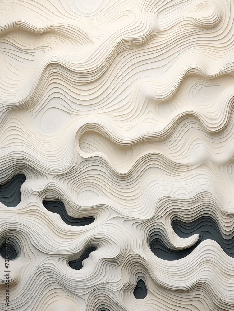 Poster abstract white and other color mixed backdrop top view, generative ai.