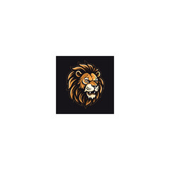 lion mascot logo icon