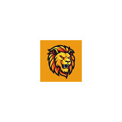 lion mascot logo icon