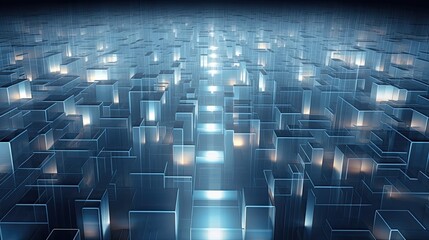 Fototapeta premium A background design maze of glass, reflecting and refracting light in mesmerizing and confusing ways.