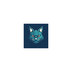 cat mascot logo icon