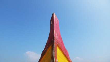Colorful stern of a fishing boat