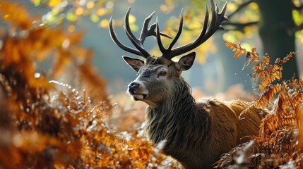 Male Red Deer in Nature