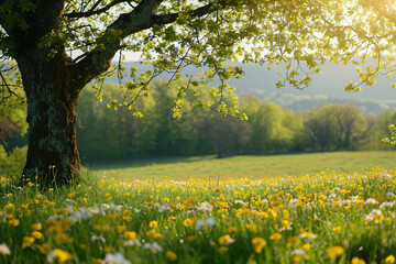 High resolution spring countryside natural light