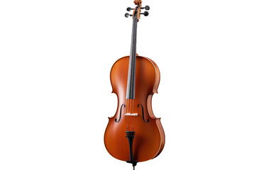 Cello Chronicles The Instrument Rich Musical Journey Isolated on Transparent Background PNG.