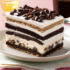 chocolate cake on plate