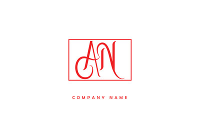 AN, NA, A, N Abstract Letters Logo Monogram