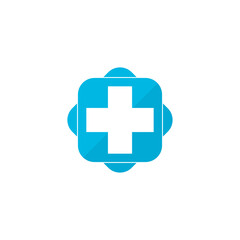 Obraz premium Cross hospital medical icon isolated on transparent background